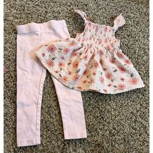 Just Lizzy/Carter's Sleeveless Top & Pink Legging 2t